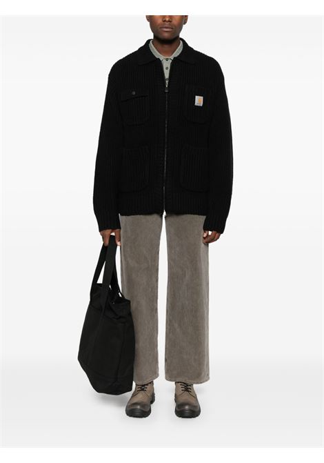 core knit jacket man black CARHARTT WIP | I03539989.XX